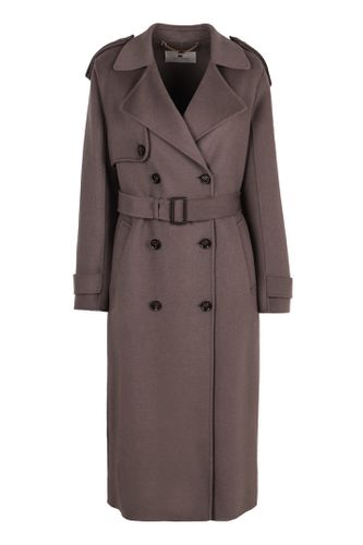 Elisabetta Franchi Wool Trench Coat - Elisabetta Franchi - Modalova