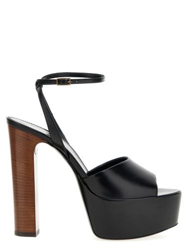 Saint Laurent Jodie Leather Sandals - Saint Laurent - Modalova