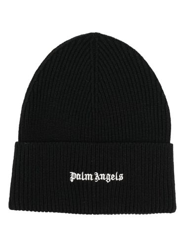Ribbed Hat With Logo - Palm Angels - Modalova