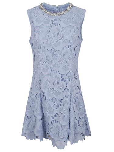 Flower Lace Mini Dress - self-portrait - Modalova