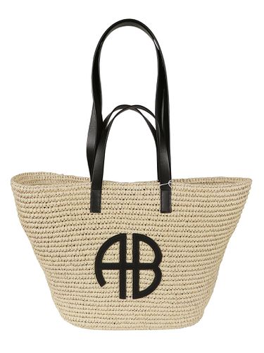 Logo Embossed Woven Shopper Bag - Anine Bing - Modalova