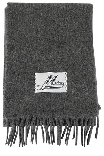 Marni Brusched Alpaca Scarf - Marni - Modalova