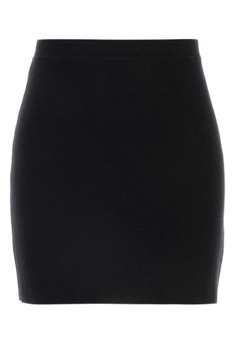 Khaite Black Wool Blend Mini Skirt - Khaite - Modalova