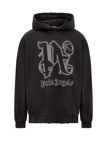 Palm Angels Cotton Hoodie - Palm Angels - Modalova