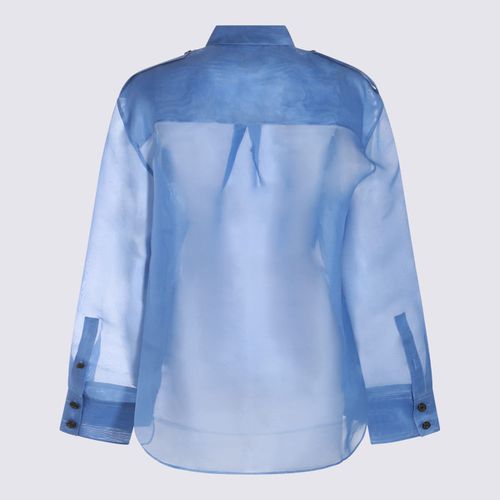Khaite Blue Silk Shirt - Khaite - Modalova