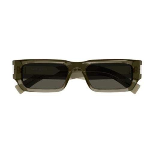 Sl 660003 Brown Brown Grey - Saint Laurent Eyewear - Modalova