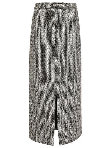 Herringbone Midi Skirt - self-portrait - Modalova