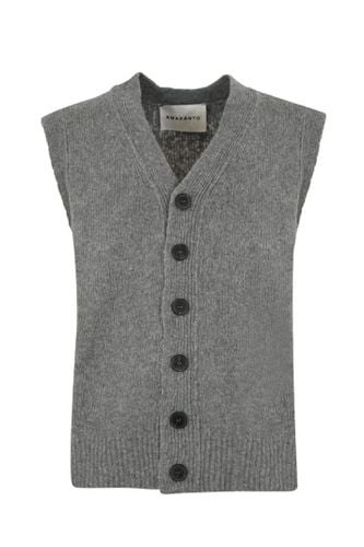 Wool And Cashmere Waistcoat - Amaranto - Modalova