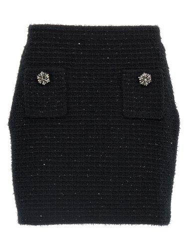 Textured Knit Mini Skirt - self-portrait - Modalova