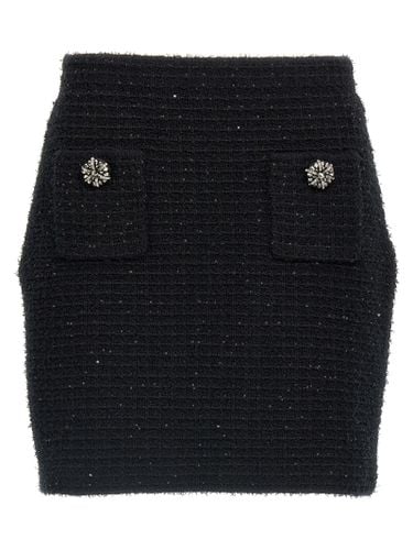 Textured Knit Mini Skirt - self-portrait - Modalova