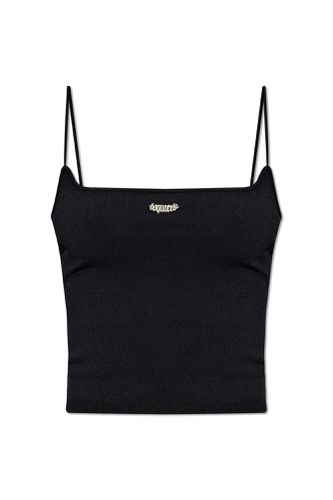 Dsquared2 Cropped Top With Logo - Dsquared2 - Modalova