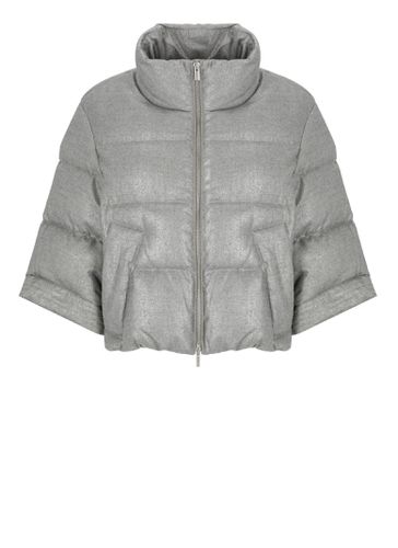 Quilted And Padded Down Jacket - Peserico - Modalova