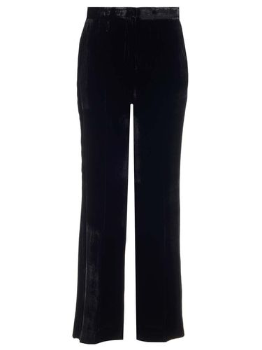 Parosh High Waist Velvet Trousers - Parosh - Modalova