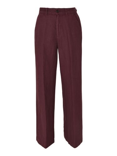 Button Straight Trousers - Massimo Alba - Modalova