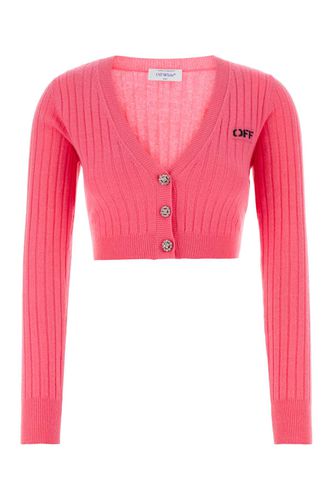 Fuchsia Wool Blend Cardigan - Off-White - Modalova