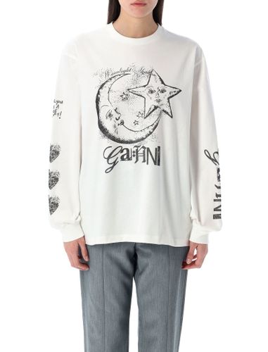 Future Heavy Long Sleeve T-shirt - Ganni - Modalova