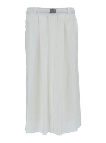 Flared Midi Skirt In Cotton Blend Woman - Brunello Cucinelli - Modalova