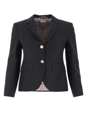 Midnight Blue Wool Blazer - Thom Browne - Modalova