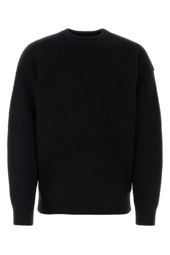 Black Wool Blend Sweater - Marine Serre - Modalova