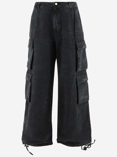 Cotton Cargo Trousers With Logo - 44 Label Group - Modalova