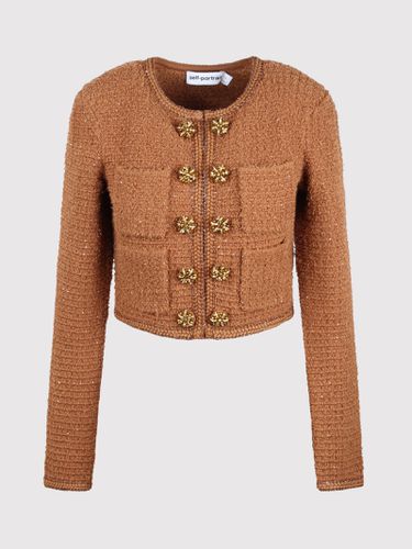 Self-portrait Textured Knit Jacket - self-portrait - Modalova