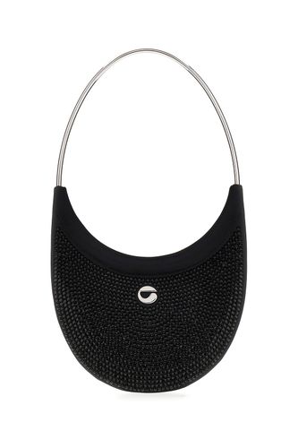 Black Stretch Cotton Blend Ring Swipe Shoulder Bag - Coperni - Modalova