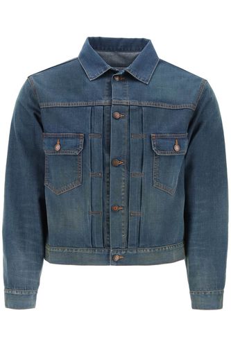 Pleated Denim Jacket - Maison Margiela - Modalova