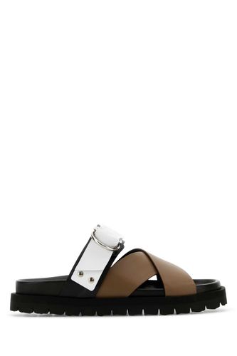 Multicolor Leather Cross Rider Slippers - Pierre Hardy - Modalova