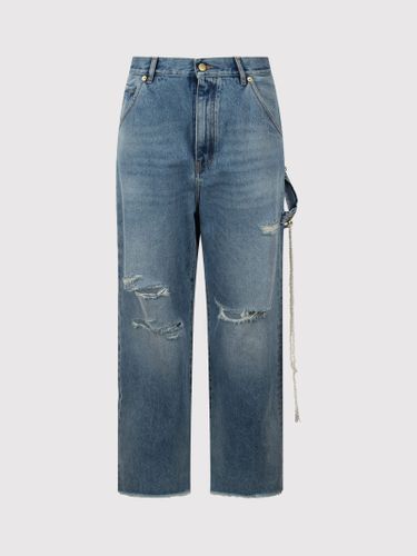 Chain Adorned Loose Fit Carpenter Denim Lisa Jeans - DARKPARK - Modalova