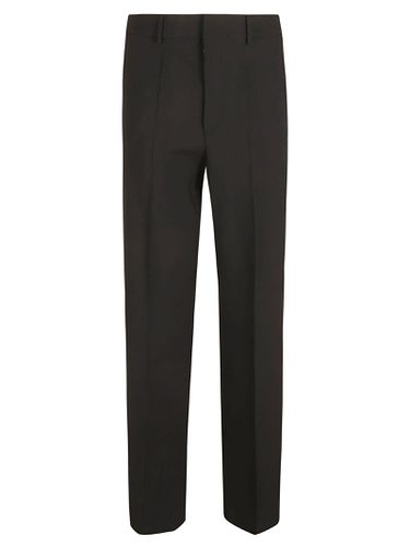 Wide Straight Leg Plain Trousers - Valentino - Modalova