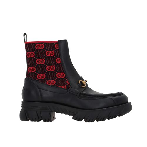Gucci Gg Leather Boots - Gucci - Modalova