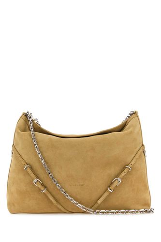 Beige Suede Voyou Chain Shoulder Bag - Givenchy - Modalova