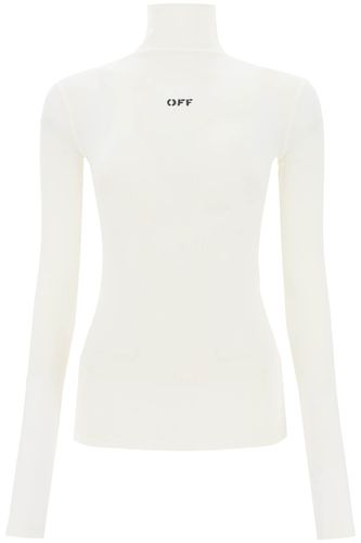 Funnel-neck T-shirt With Off Logo - Off-White - Modalova