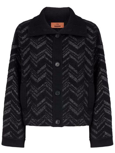 Bouclé Knit Jacket With Lamé Chevron - Missoni - Modalova