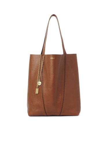 Spin Tote Bag In Granate Leather - Chloé - Modalova