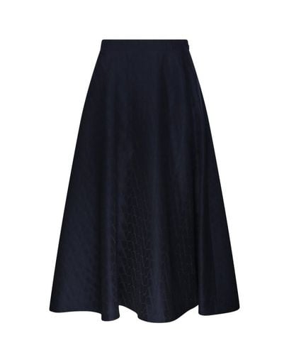 All-over Logo Patterned Pleated Skirt - Valentino - Modalova