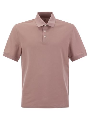Cotton Jersey Polo Shirt - Brunello Cucinelli - Modalova
