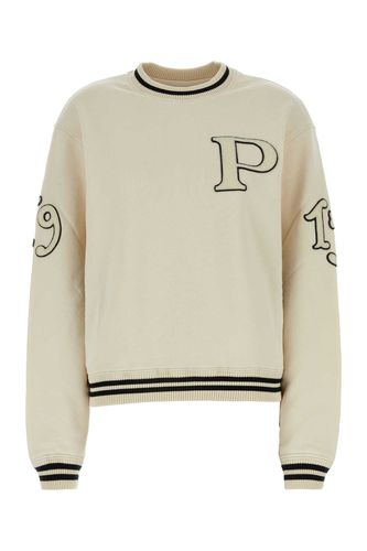 Prada Ivory Cotton Sweatshirt - Prada - Modalova