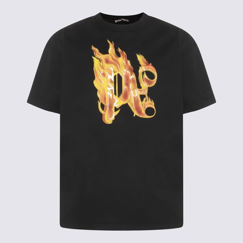 Palm Angels Black Cotton T-shirt - Palm Angels - Modalova