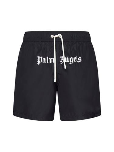 Classic Logo Swim Trunks - Palm Angels - Modalova