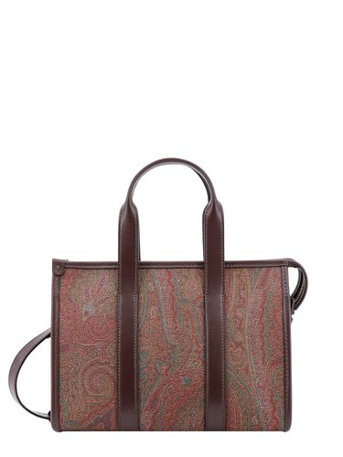 Etro Brown Paisley Small Handbag - Etro - Modalova