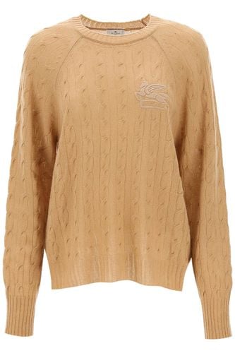 Cashmere Sweater With Pegasus Embroidery - Etro - Modalova