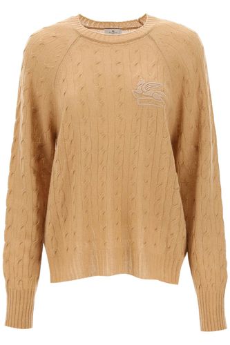 Cashmere Sweater With Pegasus Embroidery - Etro - Modalova