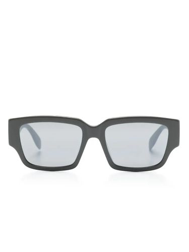 Graffiti Rectangle Sunglasses - Alexander McQueen - Modalova