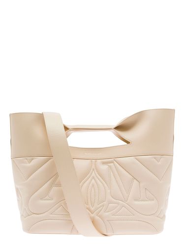 Cream White the Bow Quilted Bag In Calf Leather - Alexander McQueen - Modalova