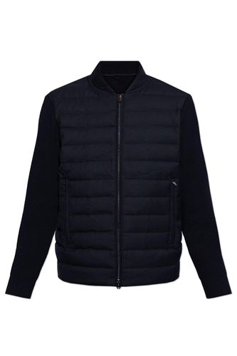 Zip-up Quilted Jacket - Emporio Armani - Modalova