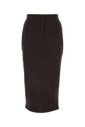 Prada Dark Brown Cotton Skirt - Prada - Modalova
