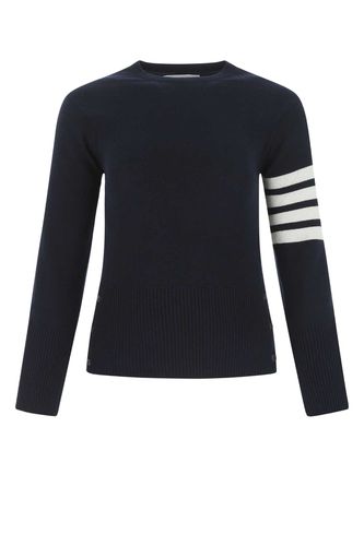 Thom Browne Navy Blue Wool Sweater - Thom Browne - Modalova