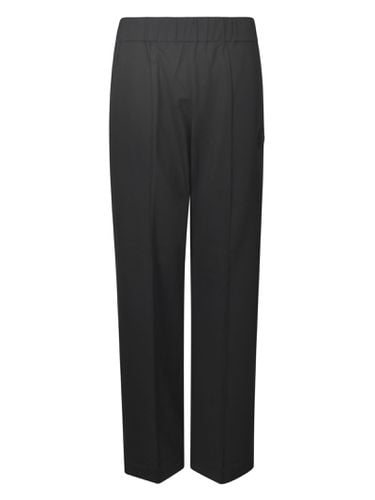 Elastic Waist Straight Leg Trousers - Moncler - Modalova