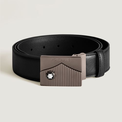 Ceinture Plaque Meisterstück 35 mm en Cuir Sartorial - Cuir - MB199090 - Ceintures - MONTBLANC - Modalova